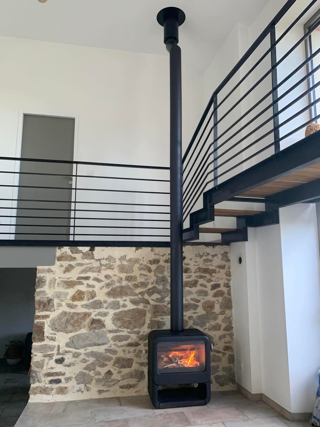 Poêle moderne